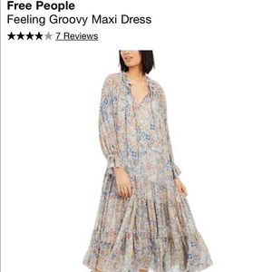 Free People Feelin Groovy Maxi Dress NWT